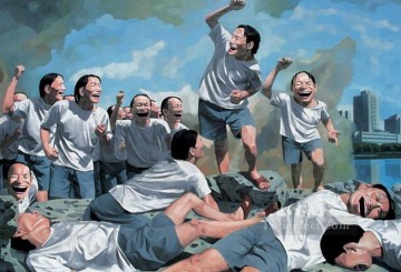 その他の中国人 Painting - 人民を導く自由 中国のYMJ